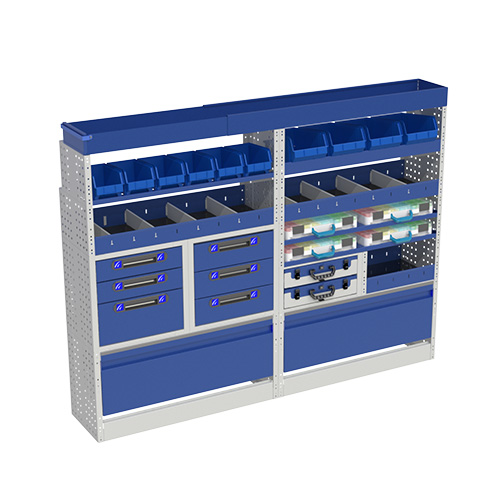 Fahrzeugeinrichtungen für zimmermänner, schubladensystem für transporter, regalsystem für transporter, Fahrzeugausstattungen für zimmermänner