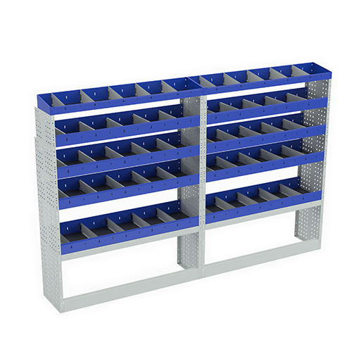 Transporter mit zwei Arbeit schränke, eine auf link und eine auf recht