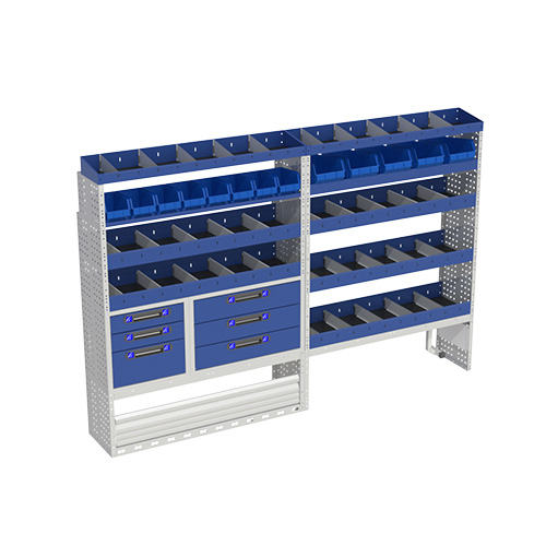 Fahrzeugeinrichtungen für zimmermänner, schubladensystem für transporter, regalsystem für transporter, Fahrzeugausstattungen für zimmermänner