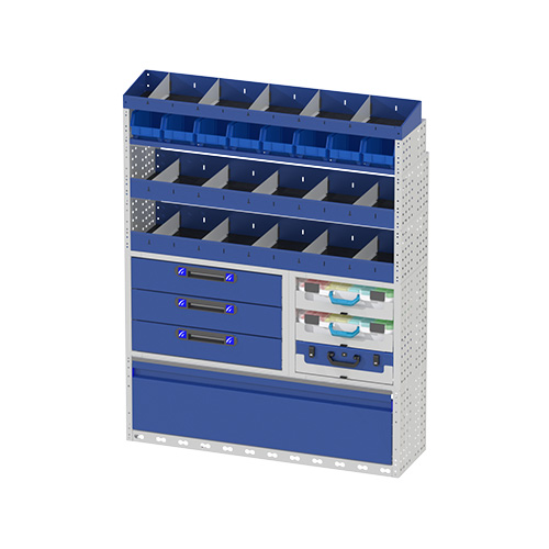 Fahrzeugeinrichtungen für zimmermänner, schubladensystem für transporter, regalsystem für transporter, Fahrzeugausstattungen für zimmermänner